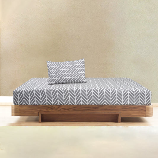 Metro Lines Jersey Fitted Sheet Set