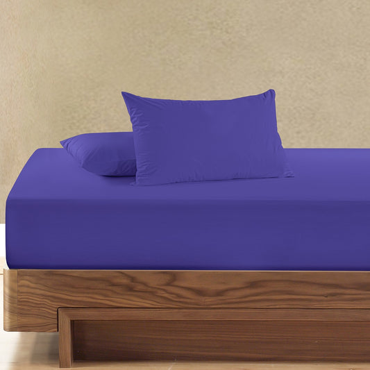 Plain Dyed Fitted Sheet Set