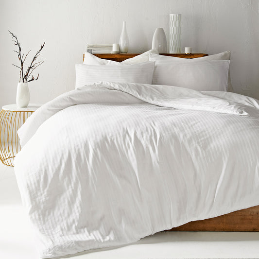 Luxury Satin Stripes Duvet Cover Set