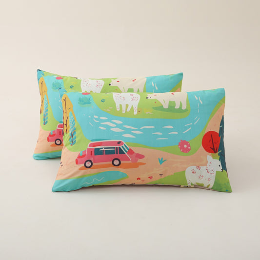 Digital Printed Pillow Covers (Pack of 2)