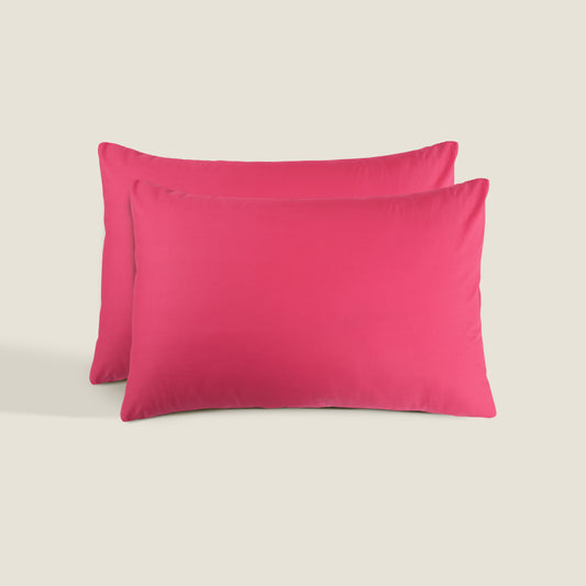 Pink Cotton Pillow Covers (Pack of 2)