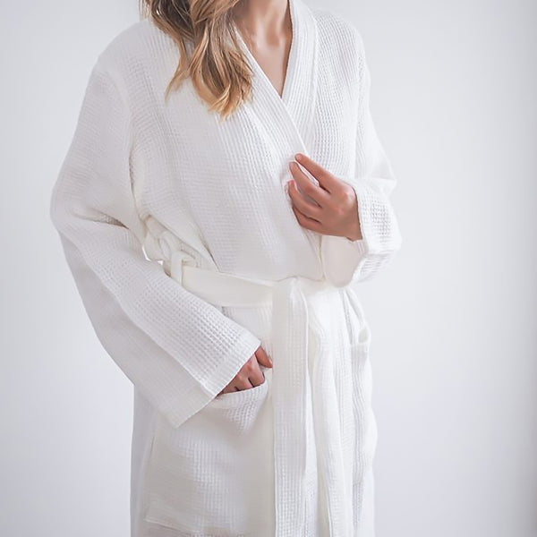 White Waffle Bathrobe