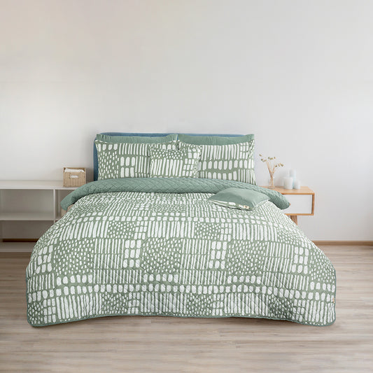 Sage Spot Printed BNB Set (8PCS)