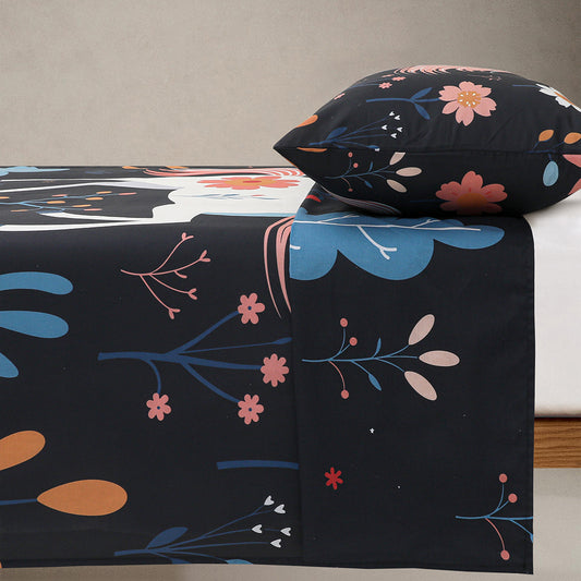 Unicorn Printed Bedsheet Set