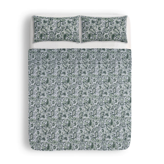 Sage Paisley Bed Sheet Set
