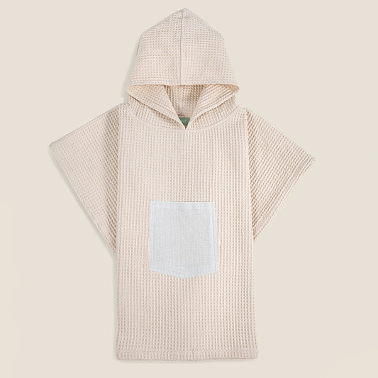Baby Hooded Poncho Towel - Sand