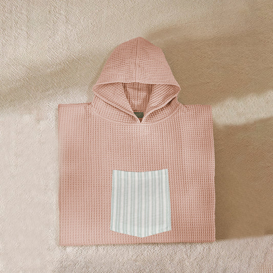 Baby Hooded Poncho Towel - Pink